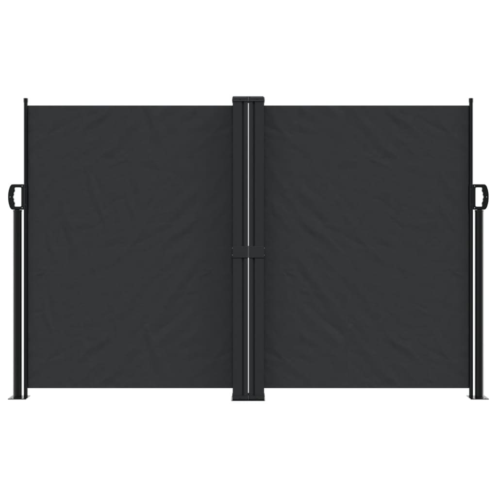 Retractable Side Awning Black 160x1200 cm