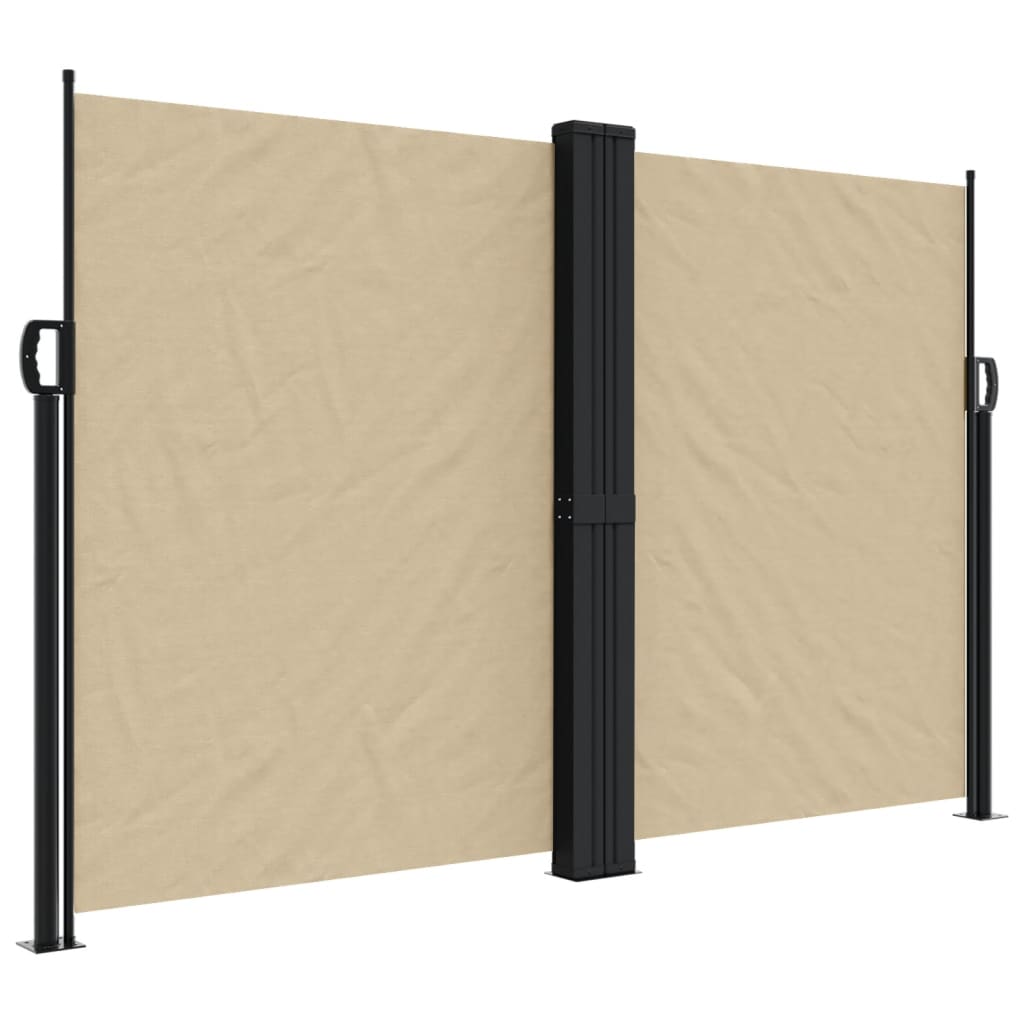 Retractable Side Awning Beige 160x1200 cm