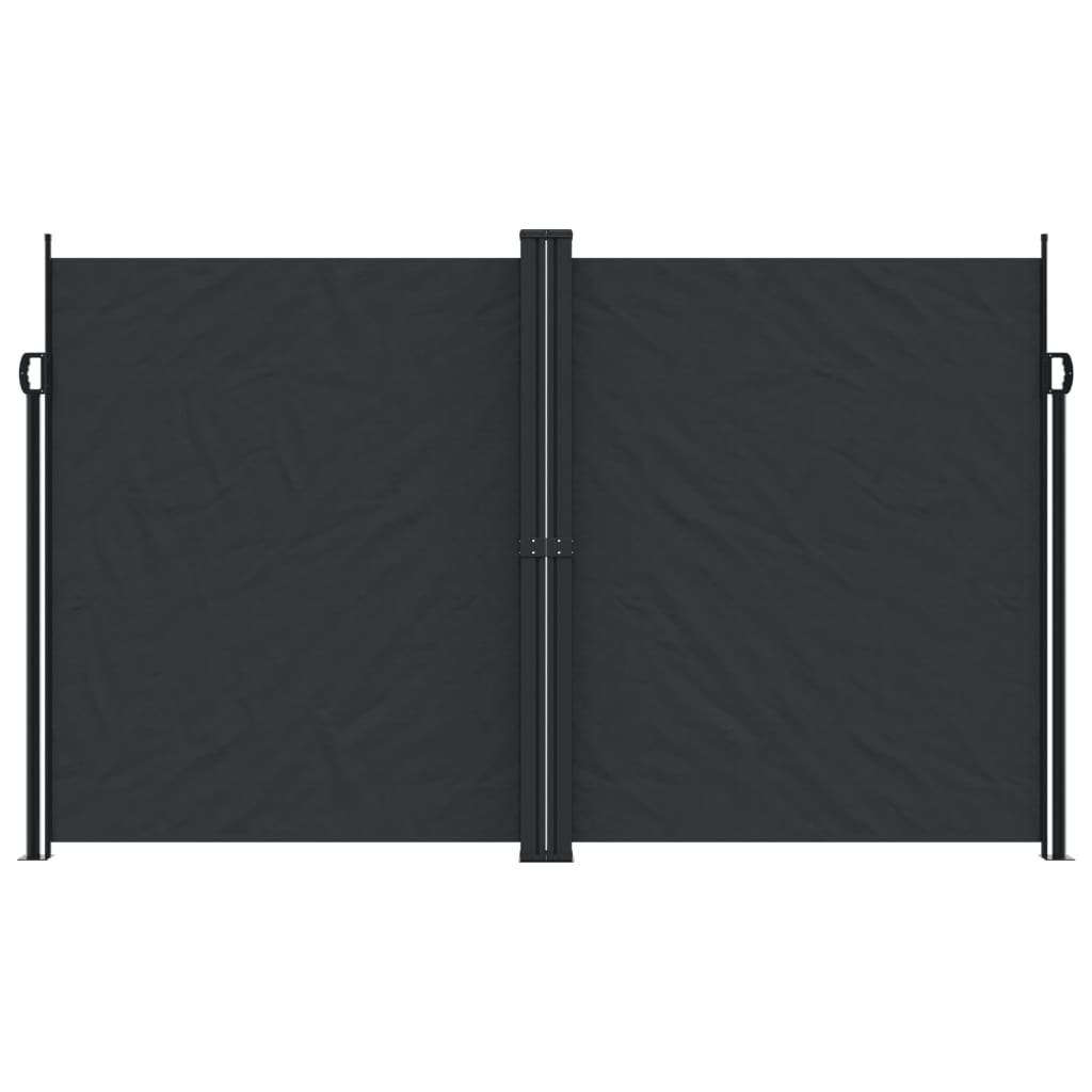 Retractable Side Awning Black 200x1200 cm