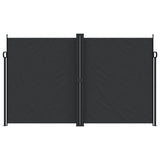 Retractable Side Awning Black 200x1200 cm