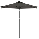 Garden Parasol with Steel Pole Anthracite 225x225x212 cm