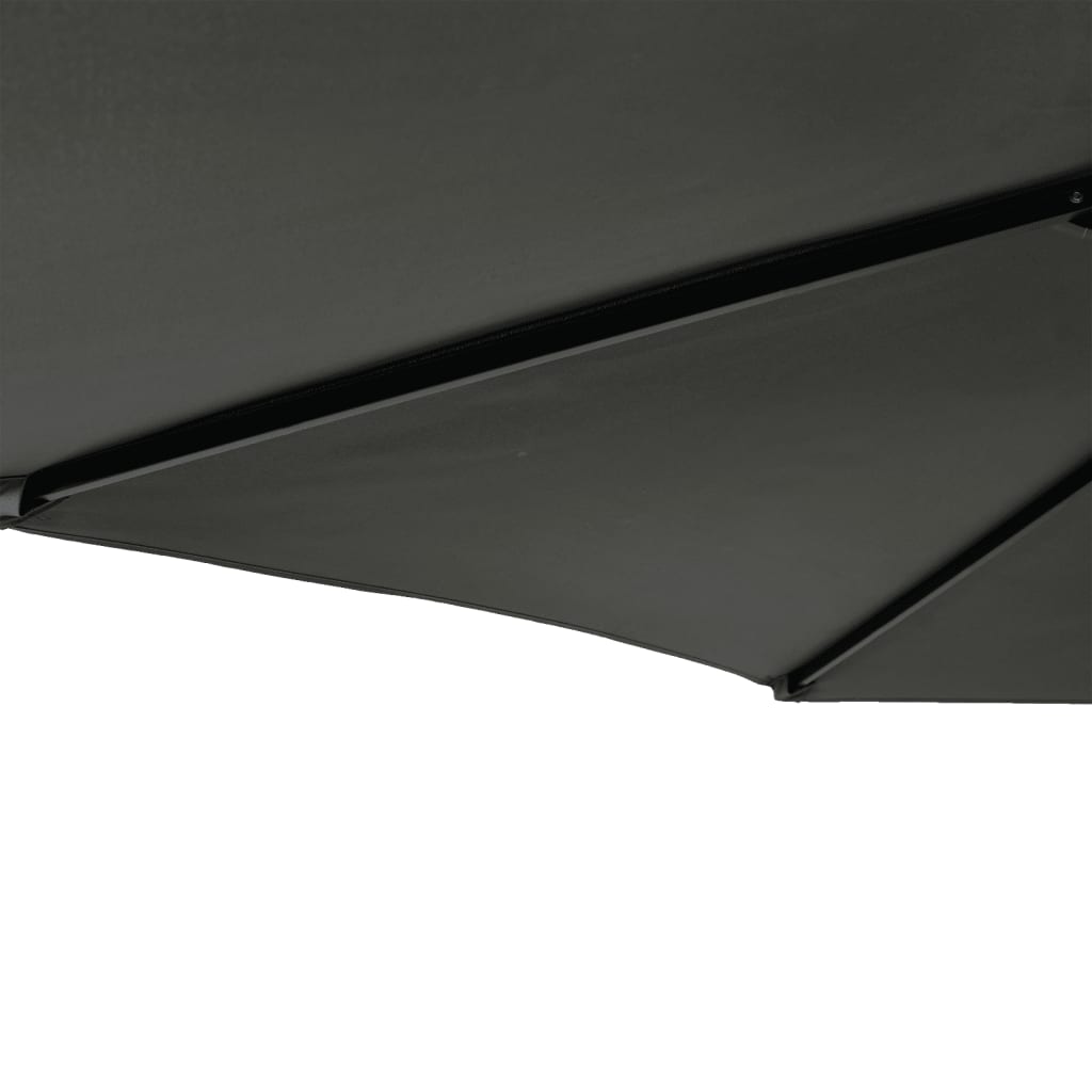 Garden Parasol with Steel Pole Anthracite 225x225x212 cm