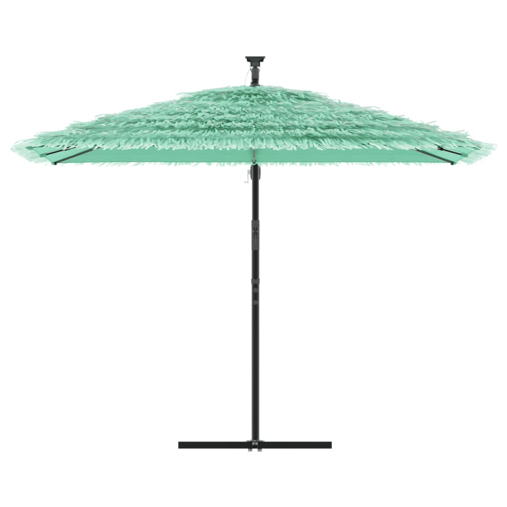 Garden Parasol with Steel Pole Green 290x290x238 cm