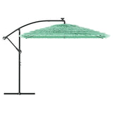 Garden Parasol with Steel Pole Green 290x290x238 cm