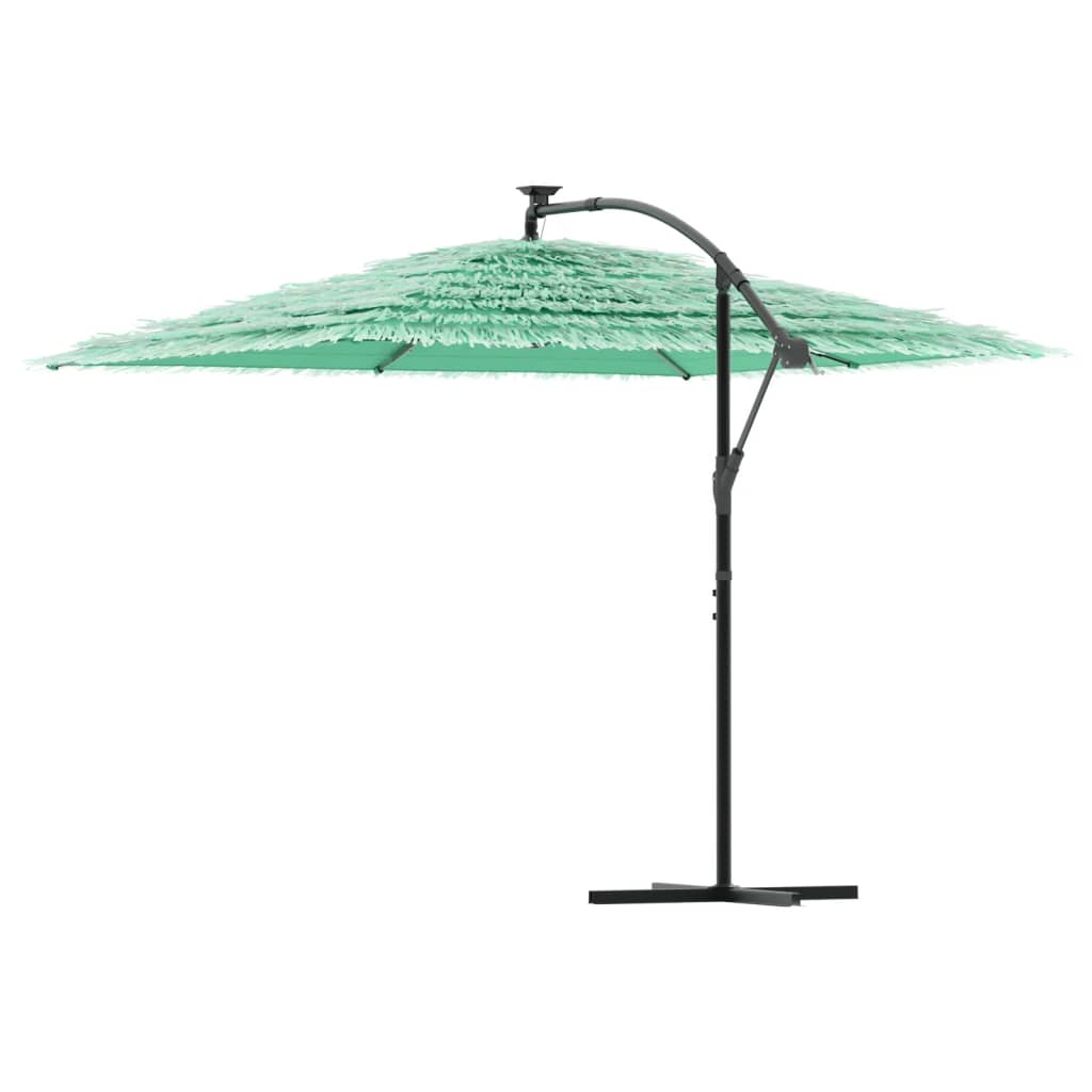 Garden Parasol with Steel Pole Green 290x290x238 cm