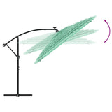 Garden Parasol with Steel Pole Green 290x290x238 cm