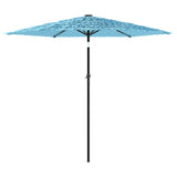 Garden Parasol with Steel Pole Blue 268x268x226 cm