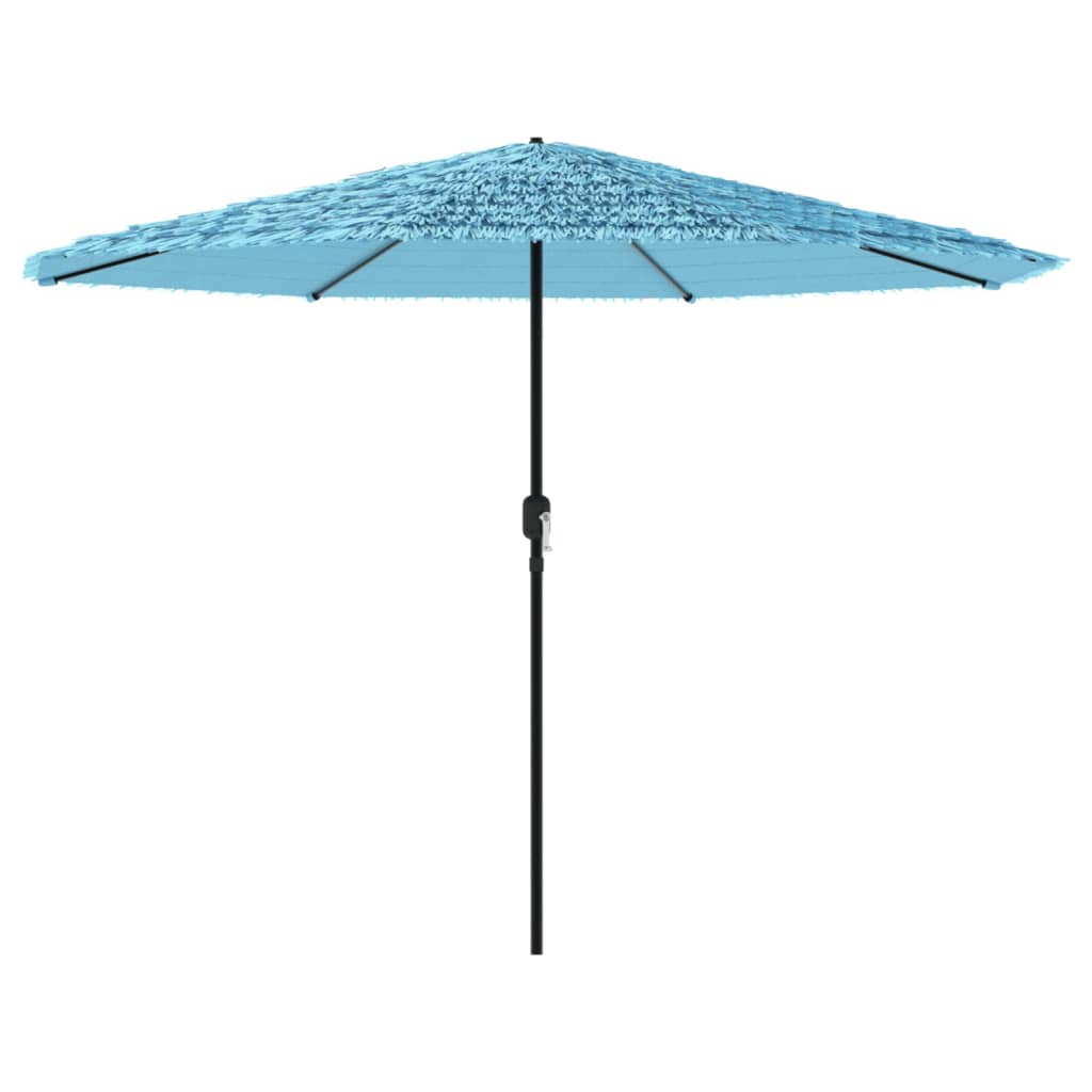 Garden Parasol with Steel Pole Blue 388x388x248 cm