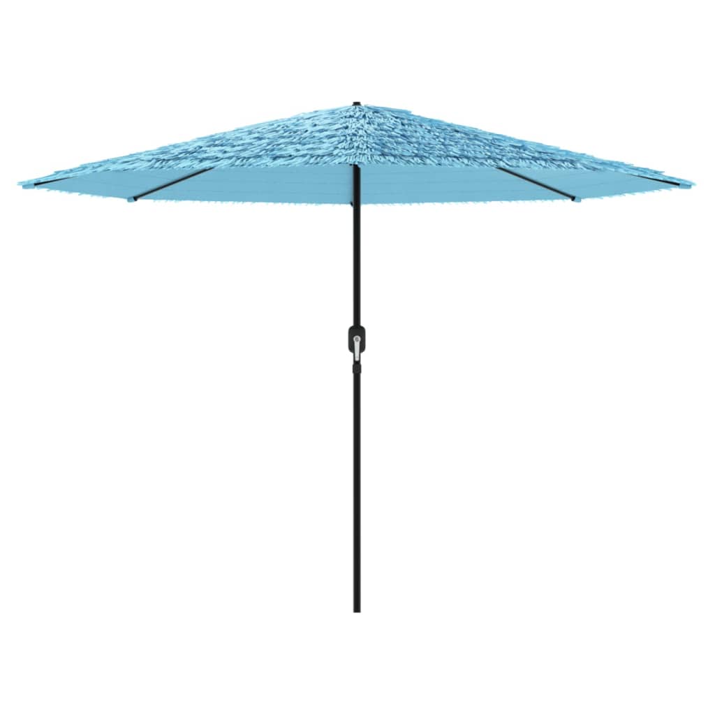 Garden Parasol with Steel Pole Blue 388x388x248 cm