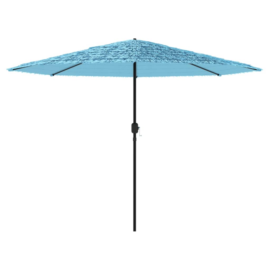 Garden Parasol with Steel Pole Blue 388x388x248 cm