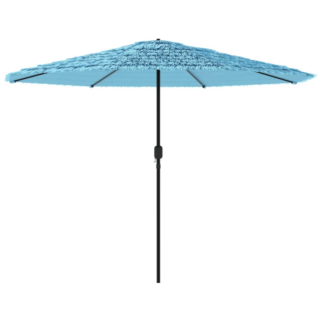 Garden Parasol with Steel Pole Blue 388x388x248 cm