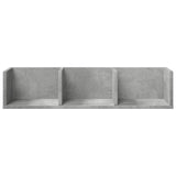 Wall Cabinets 2 pcs Concrete Grey 75x18x16.5 cm Engineered Wood