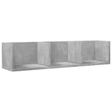 Wall Cabinets 2 pcs Concrete Grey 75x18x16.5 cm Engineered Wood