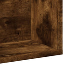 Wall Cabinet Smoked Oak 75x18x16.5 cm Engineered Wood