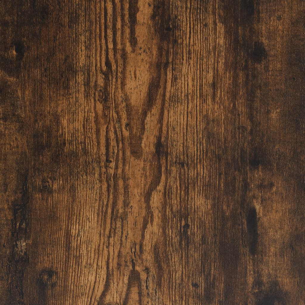 Wall Cabinet Smoked Oak 75x18x16.5 cm Engineered Wood