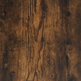 Wall Cabinet Smoked Oak 75x18x16.5 cm Engineered Wood