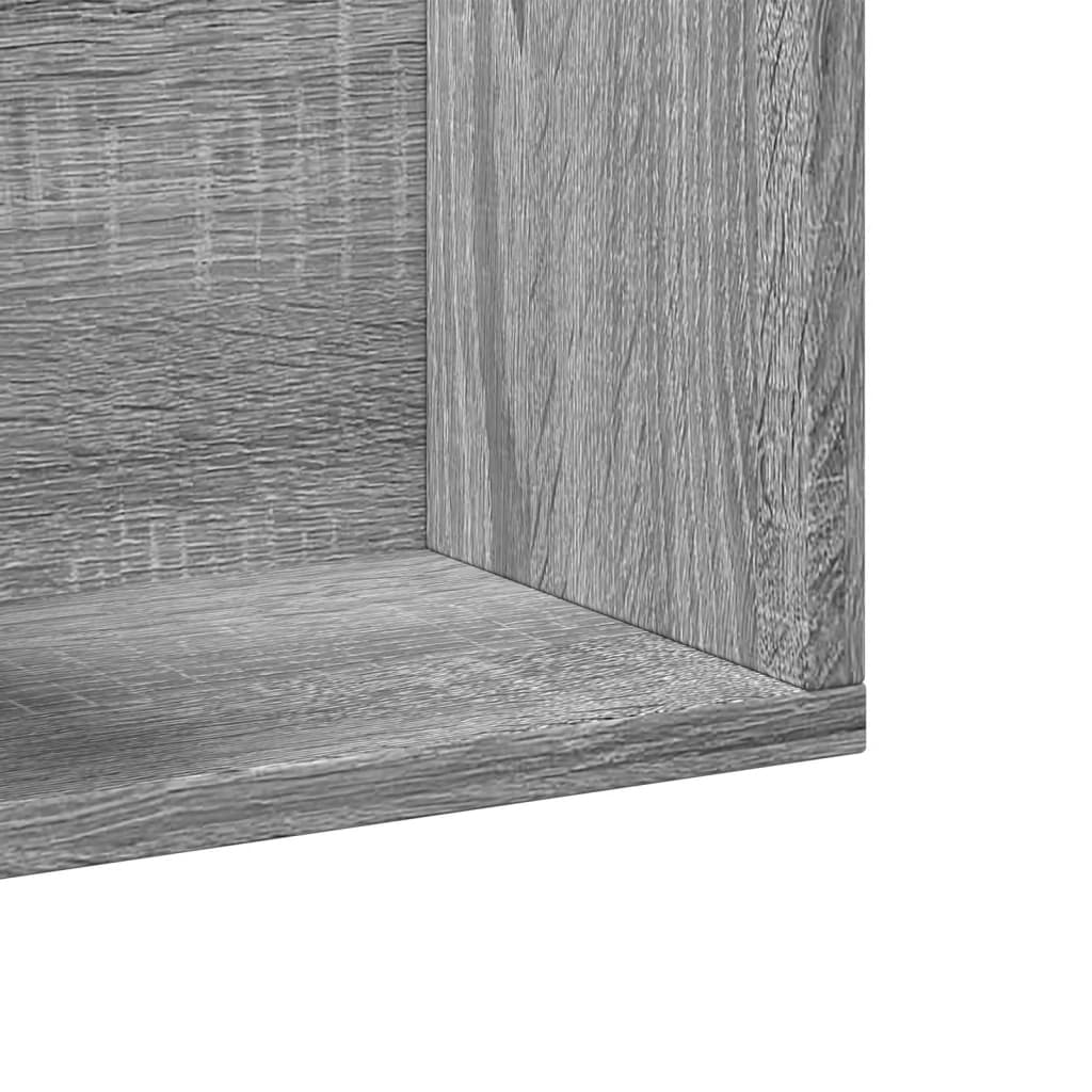 Wall Cabinets 2 pcs Grey Sonoma 75x18x16.5 cm Engineered Wood