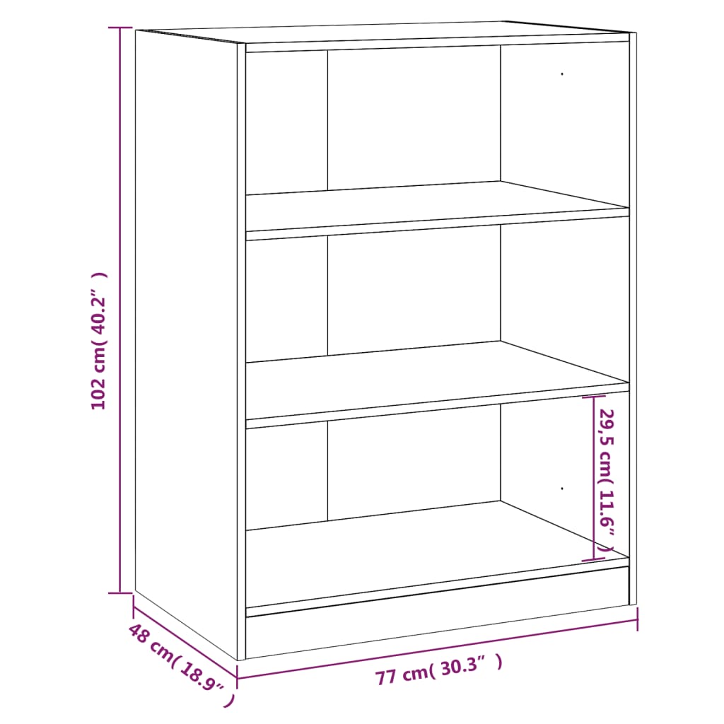 Wardrobe Brown Oak 77x48x102 cm Engineered Wood