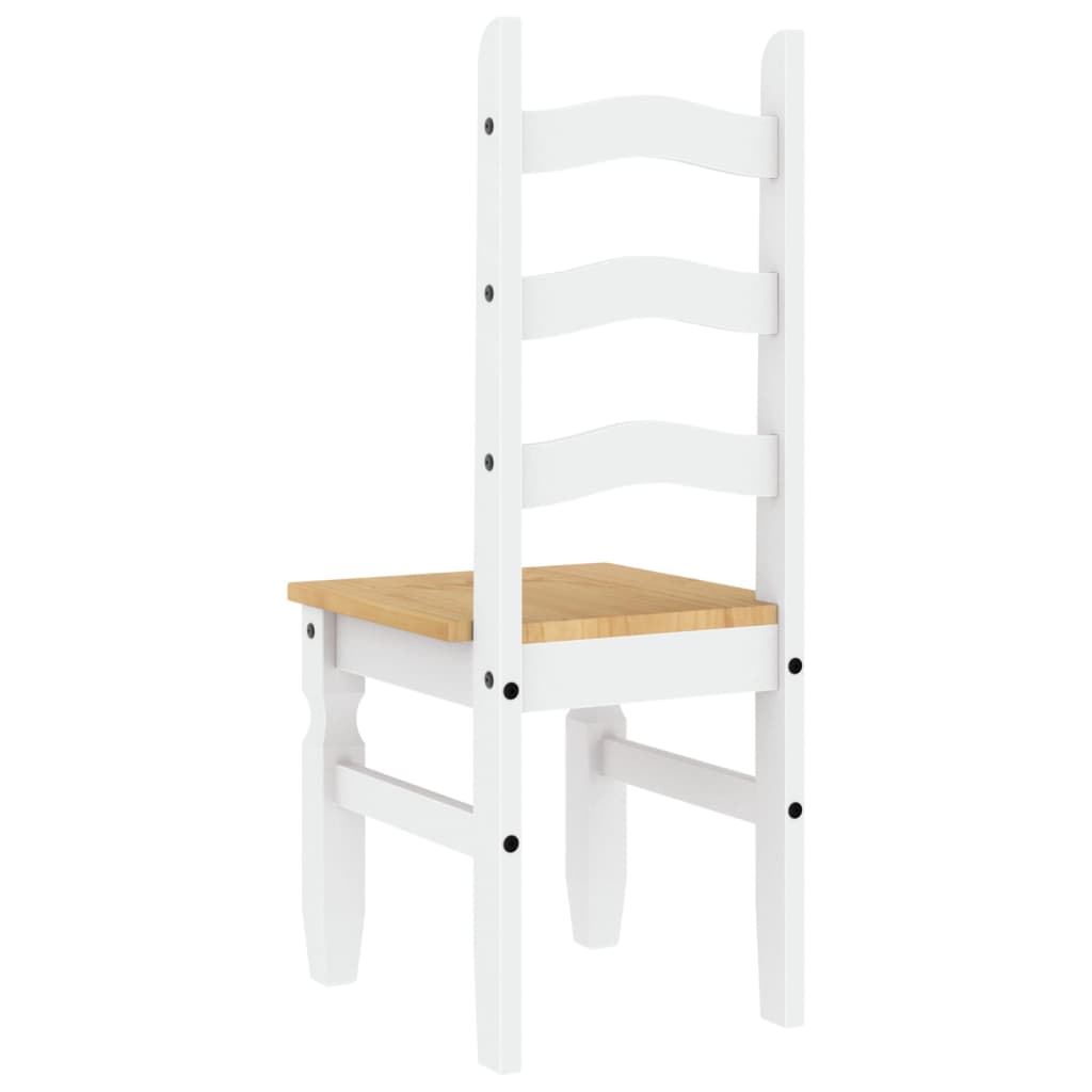 Dining Chairs 2 pcs Corona White 42x47x107 cm Solid Wood Pine