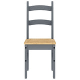 Dining Chairs 2 pcs Grey 40x46x99 cm Solid Wood Pine