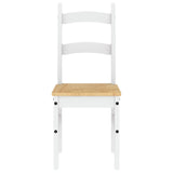 Dining Chairs 2 pcs White 40x46x99 cm Solid Wood Pine