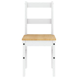 Dining Chairs 2 pcs Panama White 40x46x90 cm Solid Wood Pine