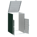 Wheelie Bin Storage for Single Bin Green 72x81x115 cm Steel