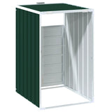 Wheelie Bin Storage for Single Bin Green 72x81x115 cm Steel