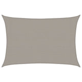 Sunshade Sail 160 g/m² Rectangular Light Grey 3x4 m HDPE