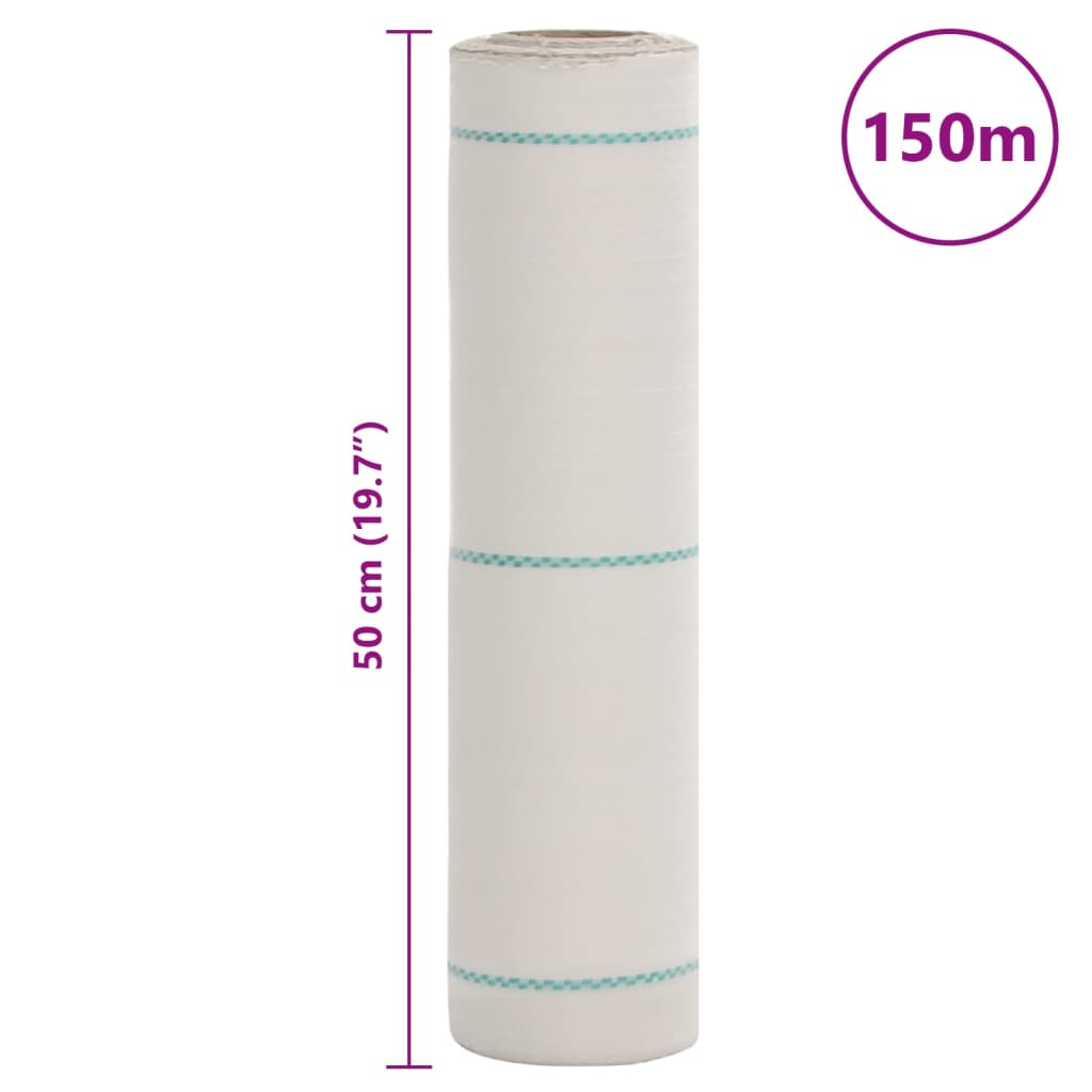 Weed Membrane White 0.5x150 m PP