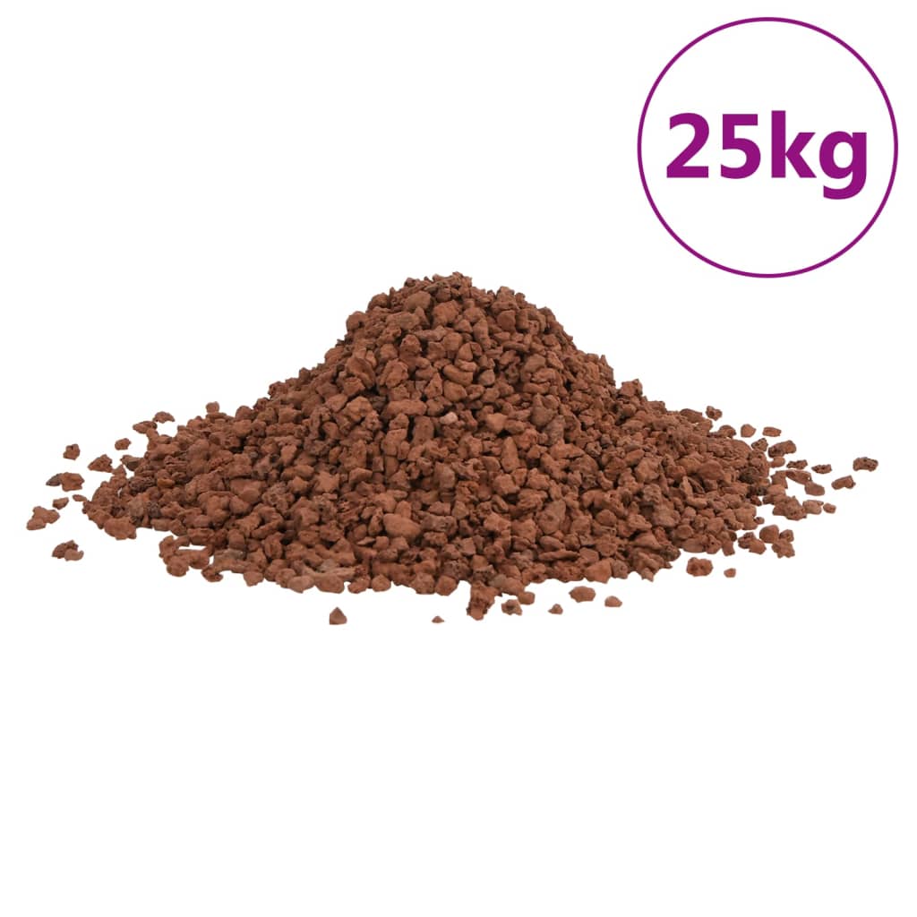 Volcanic Rocks 25 kg Red 5-8 mm