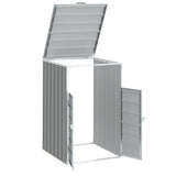 Wheelie Bin Storage for Single Bin Grey 72x81x115 cm Steel