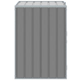 Wheelie Bin Storage for Single Bin Grey 72x81x115 cm Steel