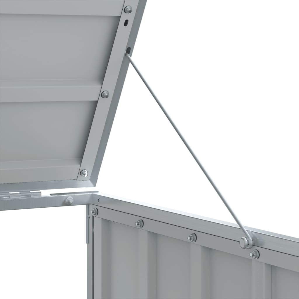 Wheelie Bin Storage for Single Bin Grey 72x81x115 cm Steel