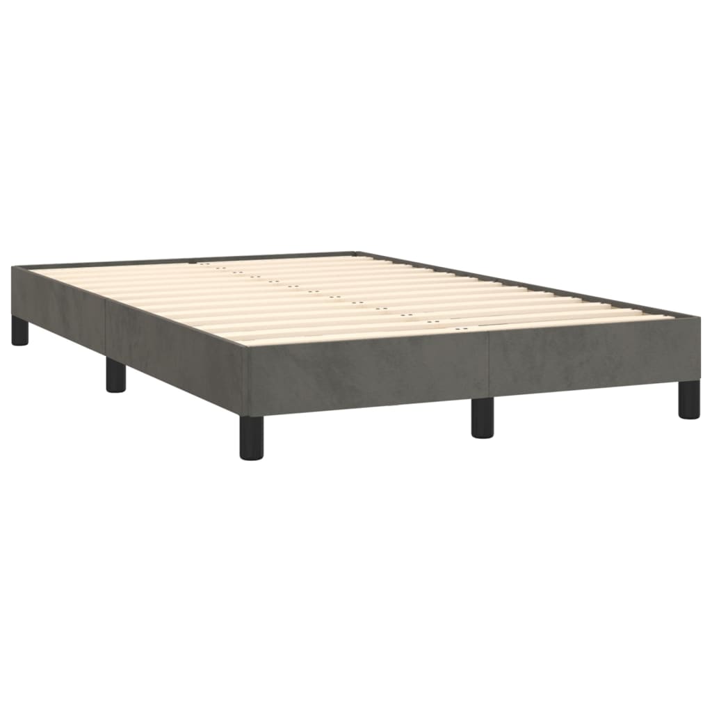 Bed Frame without Mattress Dark Grey 120x190 cm Small Double Velvet