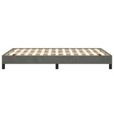 Bed Frame without Mattress Dark Grey 120x190 cm Small Double Velvet