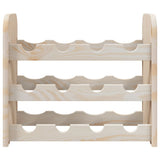 Wine Rack 43x25x37 cm Solid Wood Pine