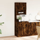 Kitchen Cabinet Smoked Oak 60x50x180 cm Engineered Wood