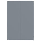 Wheelie Bin Storage for 2 Bins Grey 138x79x117 cm Steel