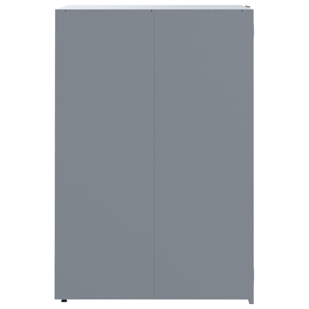 Wheelie Bin Storage for 4 Bins Grey 276x79x117 cm Steel