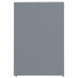 Wheelie Bin Storage for 6 Bins Grey 414x79x117 cm Steel