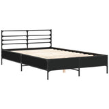 Bed Frame without Mattress Black 140x200 cm