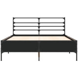 Bed Frame without Mattress Black 140x200 cm