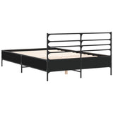 Bed Frame without Mattress Black 140x200 cm