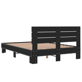 Bed Frame without Mattress Black 135x190 cm Double