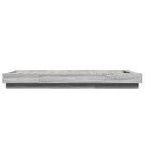 Bed Frame with LED Lights without Mattress Grey Sonoma 75x190cm