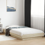 Bed Frame without Mattress Sonoma Oak 100x200 cm