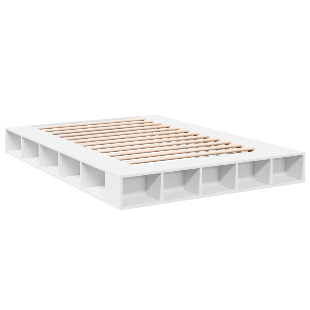 Bed Frame without Mattress White 160x200 cm