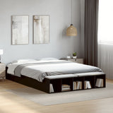 Bed Frame without Mattress Black 140x200 cm