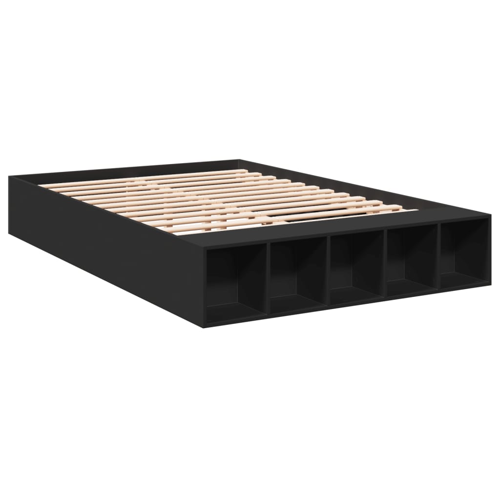 Bed Frame without Mattress Black 120x200 cm